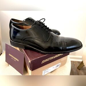 Johnson and Murphy, black shoes.